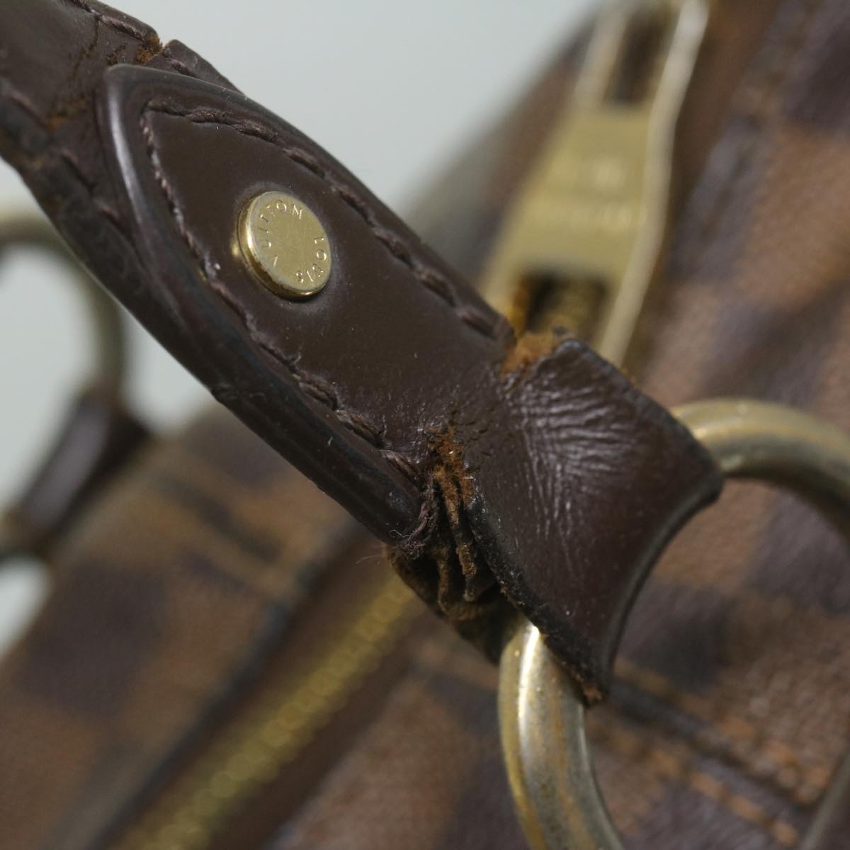 LOUIS VUITTON Damier Ebene Evora MM Tote Bag N41131 LV bs10619