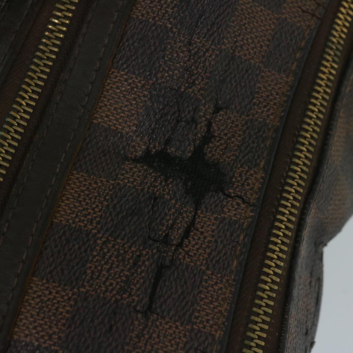 LOUIS VUITTON Damier Ebene Evora MM Tote Bag N41131 LV bs10619