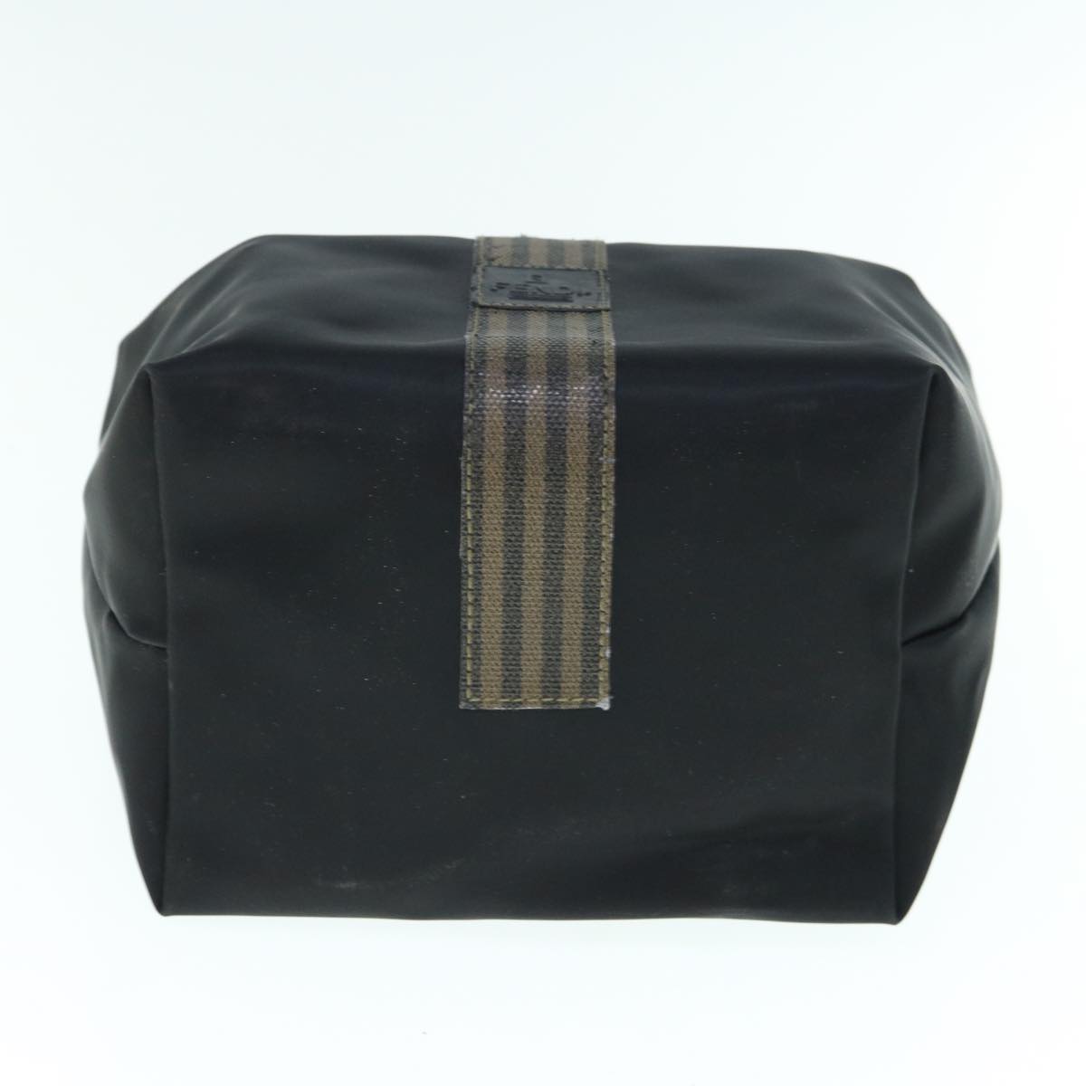 FENDI Pouch Pecan Canvas PVC 2Set Black Brown bs10625