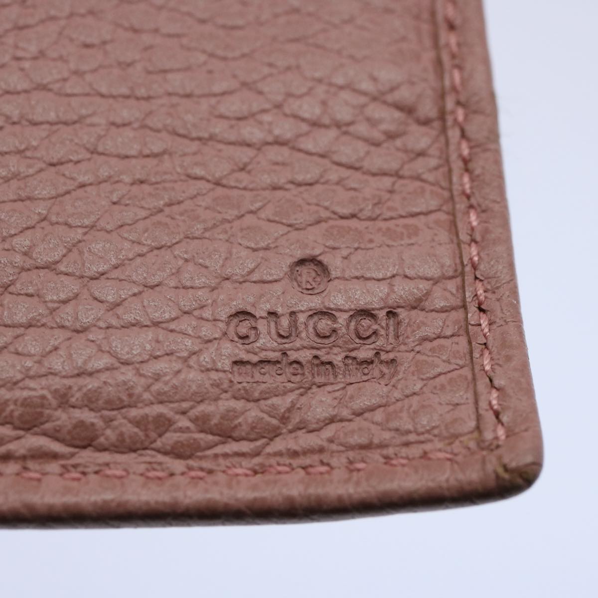 GUCCI Long Wallet Leather Pink 354498 bs10632
