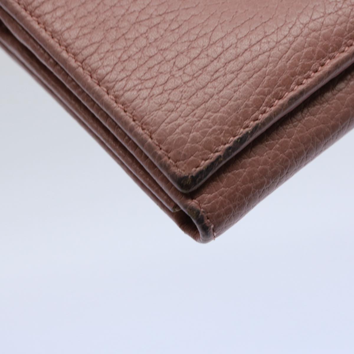 GUCCI Long Wallet Leather Pink 354498 bs10632