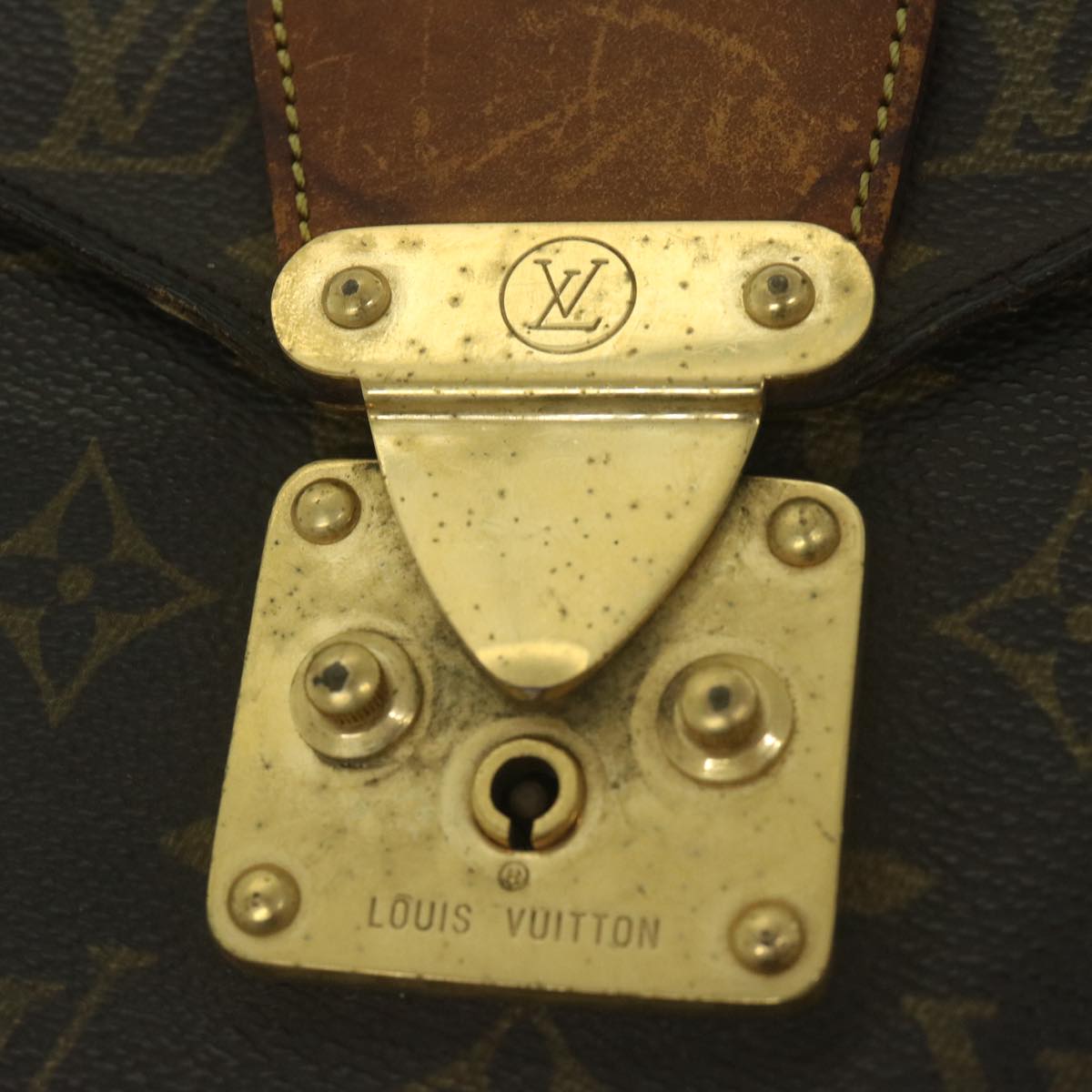 LOUIS VUITTON Monogram Porte Documents Senatur Briefcase M53335 LV bs10640