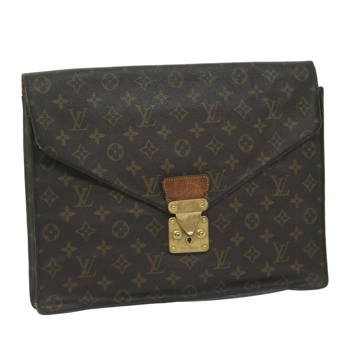 LOUIS VUITTON Monogram Porte Documents Senatur Briefcase M53335 LV bs10640