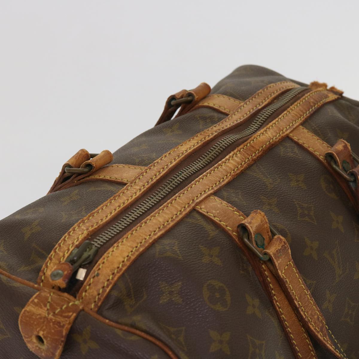LOUIS VUITTON Monogram Sac Souple 35 Boston Bag M41626 LV bs10643