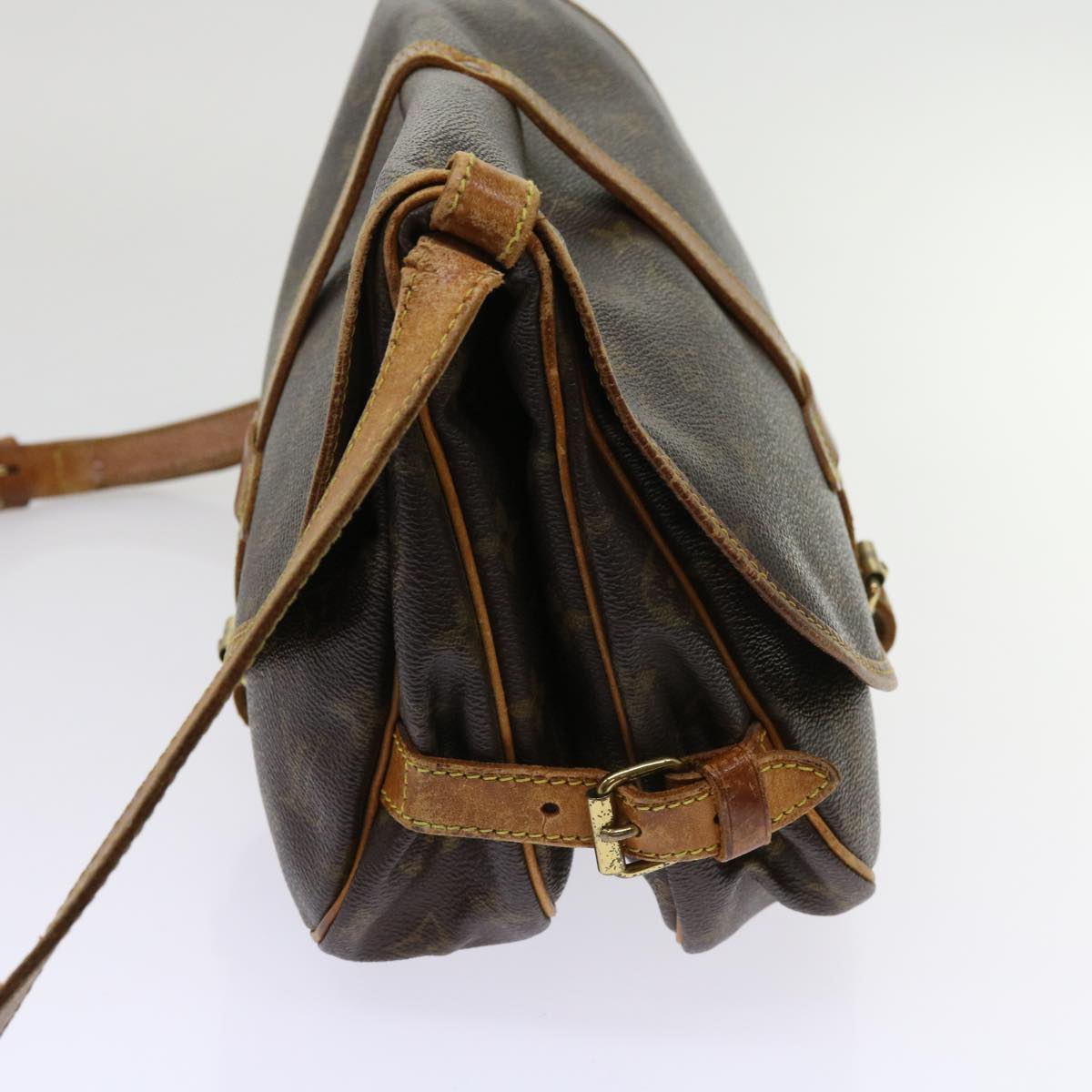 LOUIS VUITTON Monogram Saumur 30 Shoulder Bag M42256 LV bs10650