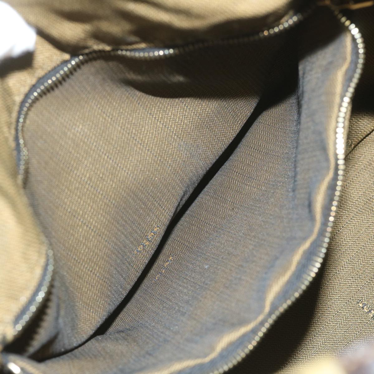 FENDI Zucca Canvas Hand Bag Black Brown bs10753