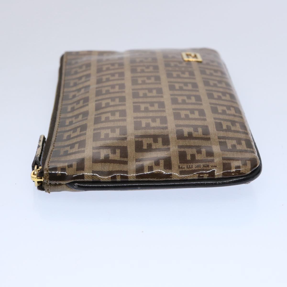FENDI Zucchino Canvas Pouch Brown bs10758