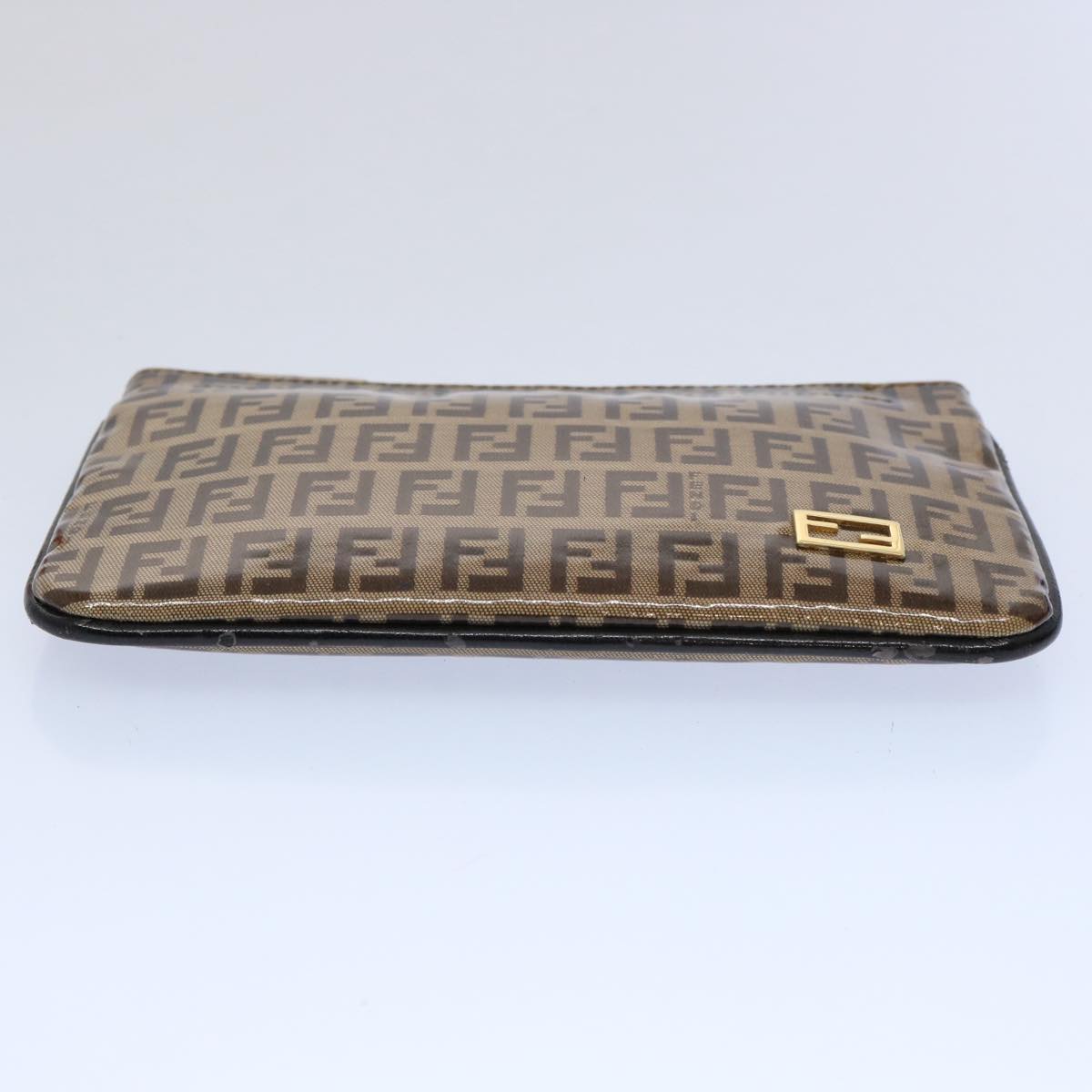 FENDI Zucchino Canvas Pouch Brown bs10758