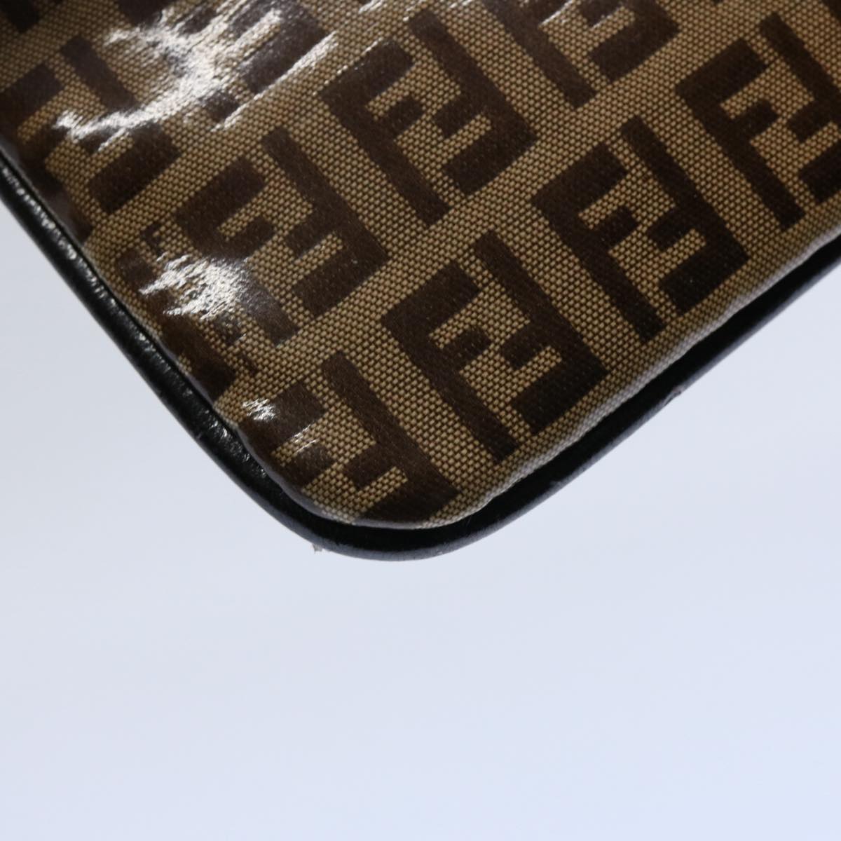 FENDI Zucchino Canvas Pouch Brown bs10758
