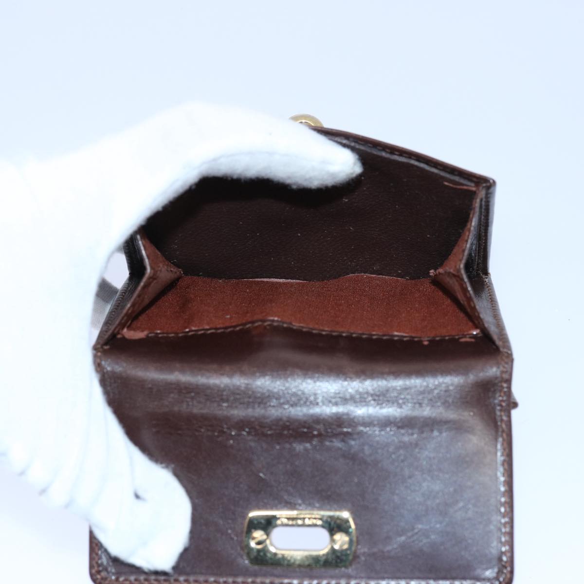 FENDI Shoulder Bag Patent leather Green 2813 26637 008 bs10909