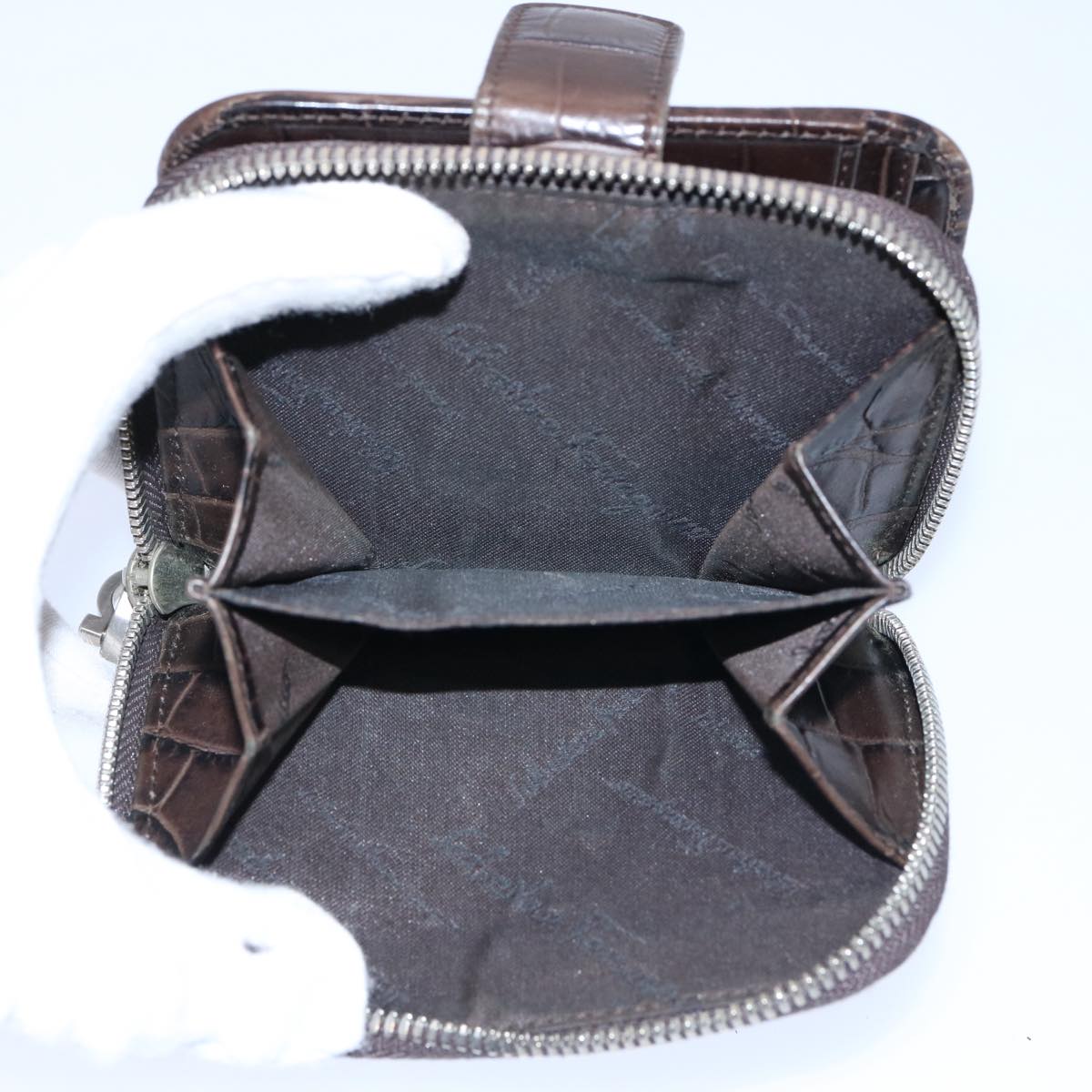 FENDI Shoulder Bag Patent leather Green 2813 26637 008 bs10909