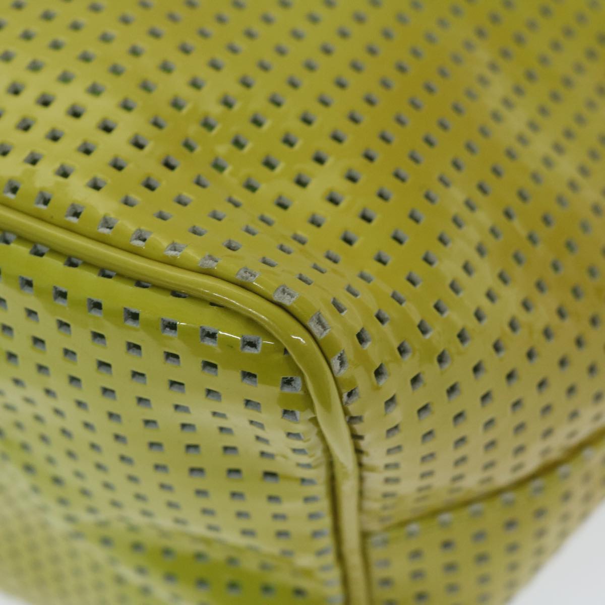 FENDI Shoulder Bag Patent leather Green 2813 26637 008 bs10909