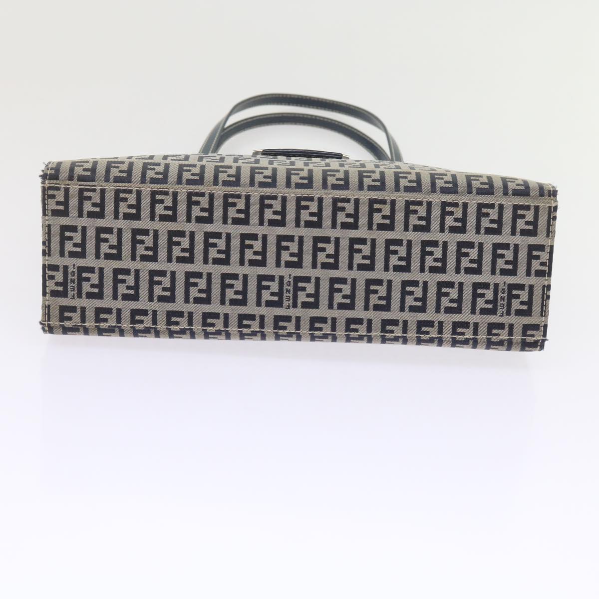 FENDI Zucchino Canvas Mamma Baguette Shoulder Bag Navy bs11001