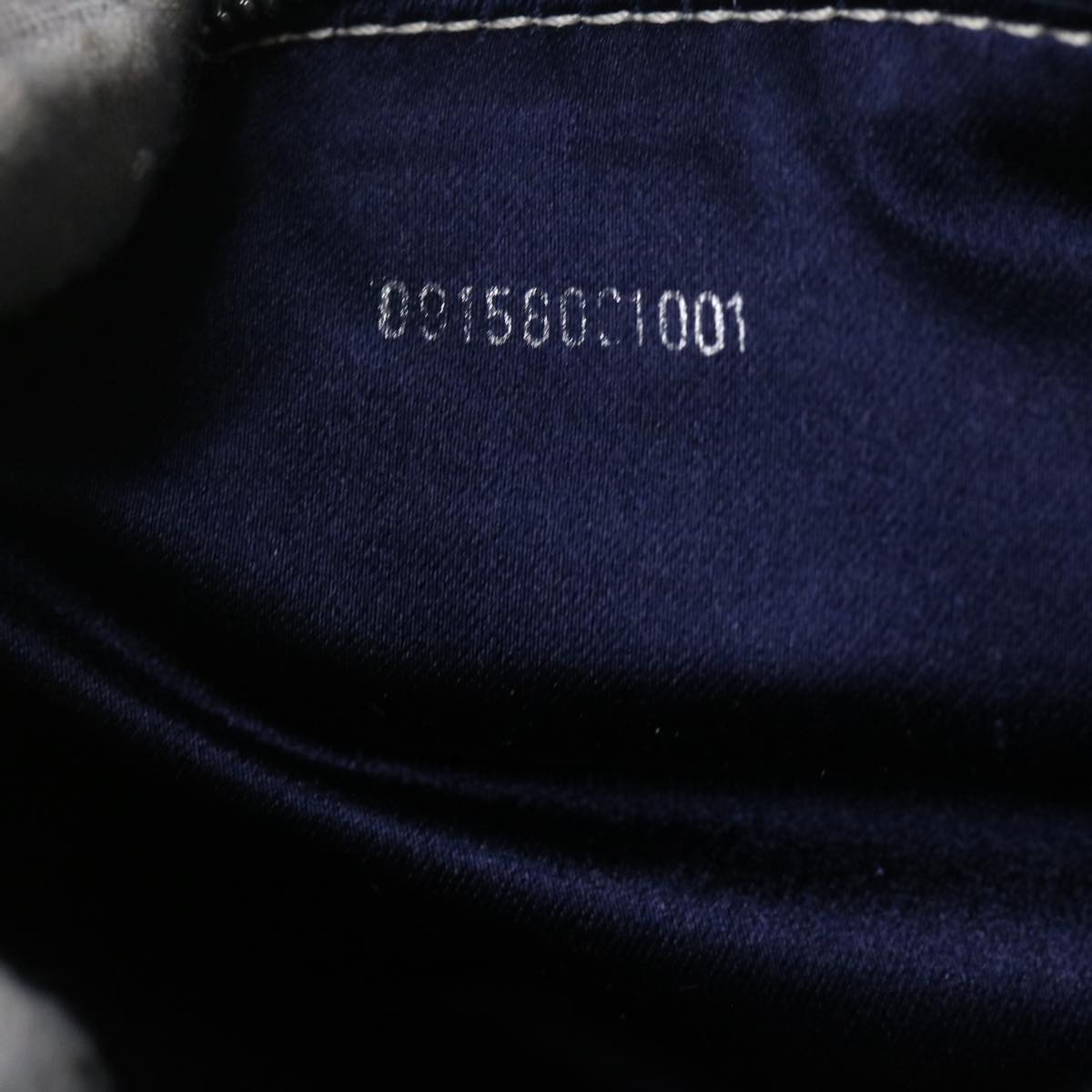 FENDI Zucchino Canvas Mamma Baguette Shoulder Bag Navy bs11001