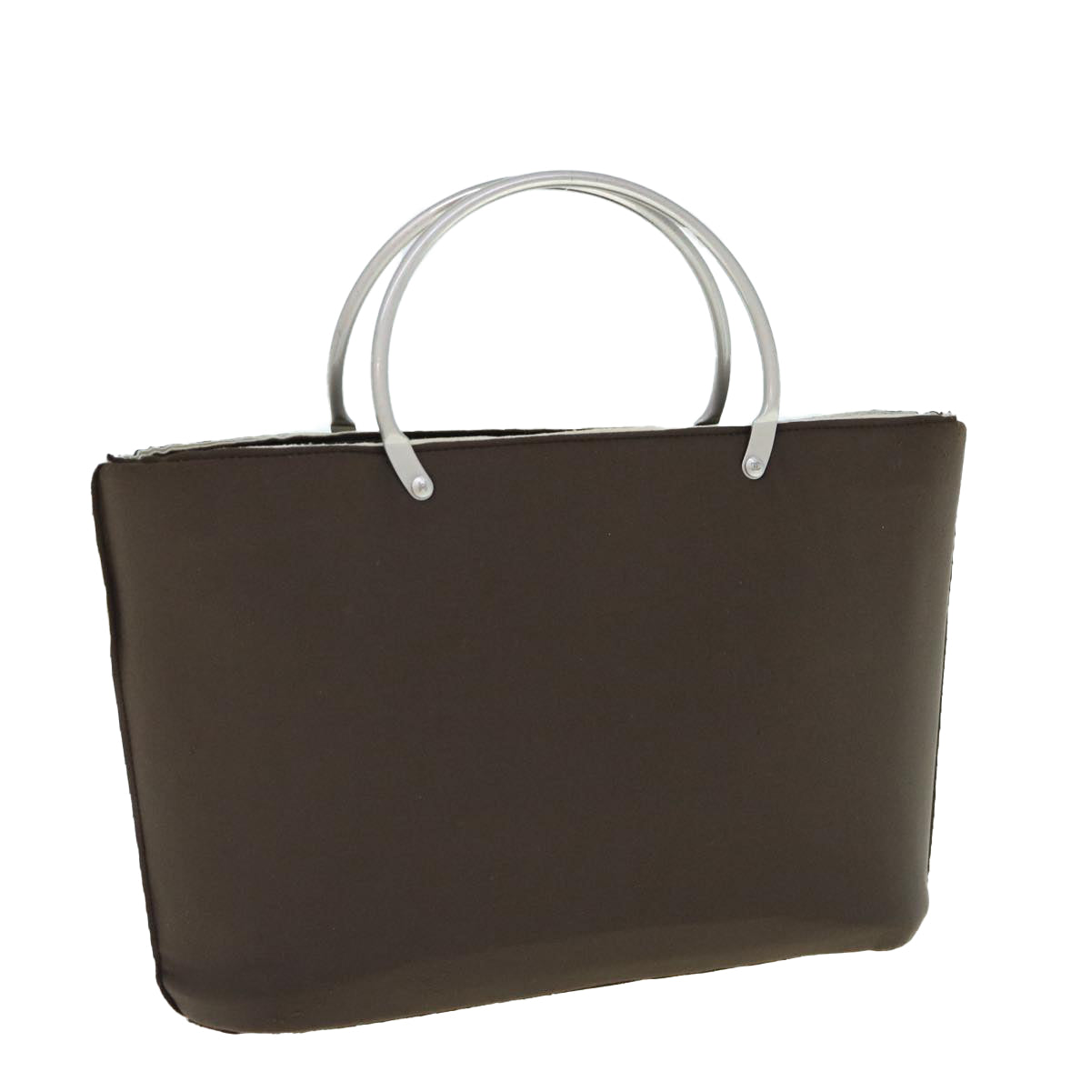 CHANEL Hand Bag Nylon Brown CC bs11011
