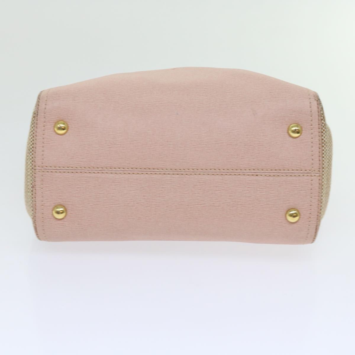 FENDI Chameleon Hand Bag Leather 2way Pink bs11132