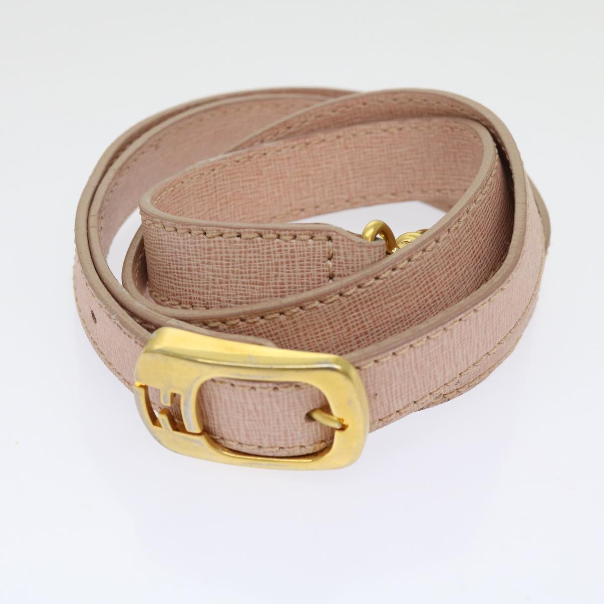 FENDI Chameleon Hand Bag Leather 2way Pink bs11132