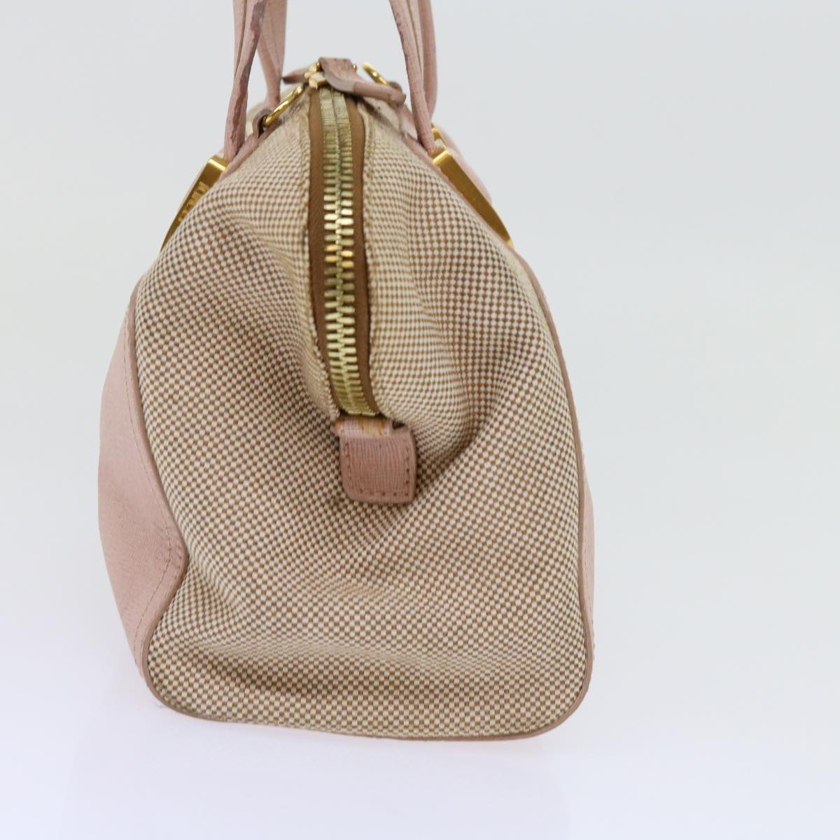 FENDI Chameleon Hand Bag Leather 2way Pink bs11132