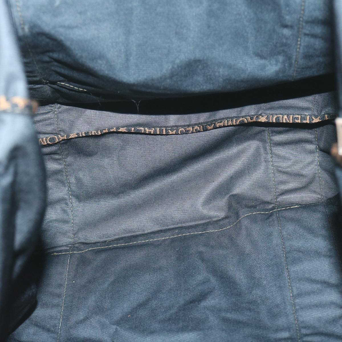 FENDI Pecan Canvas Pouch Boston Bag Coated Canvas 3Set Brown Black bs11155