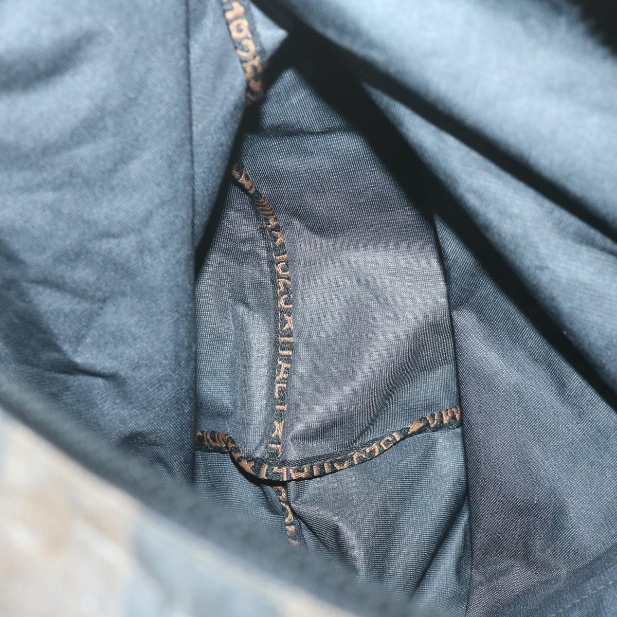 FENDI Pecan Canvas Pouch Boston Bag Coated Canvas 3Set Brown Black bs11155