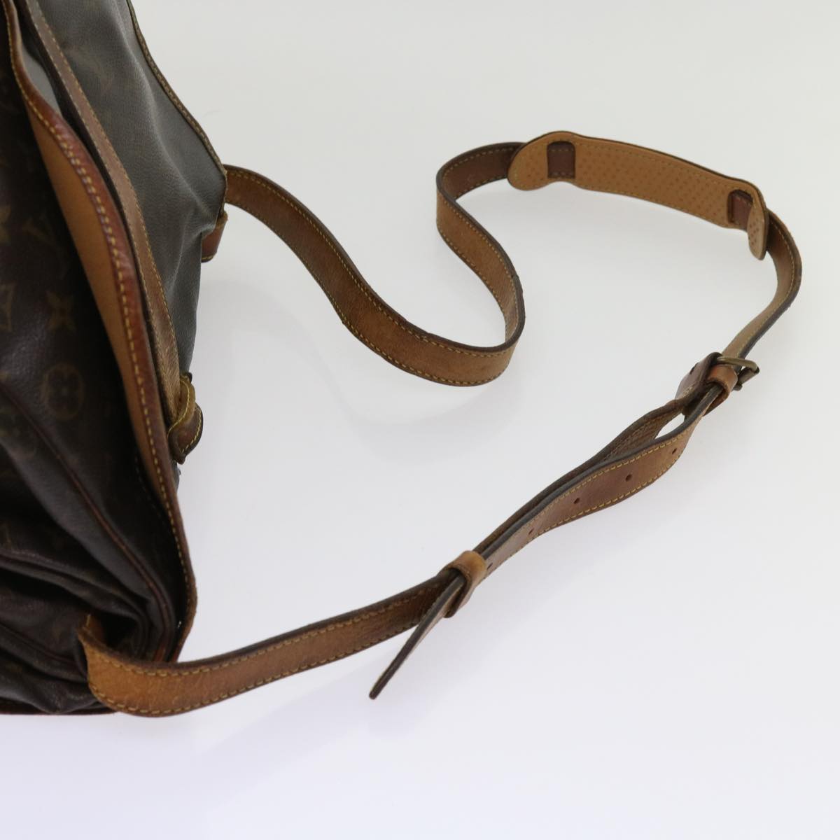 LOUIS VUITTON Monogram Saumur 35 Shoulder Bag M42254 LV bs11196