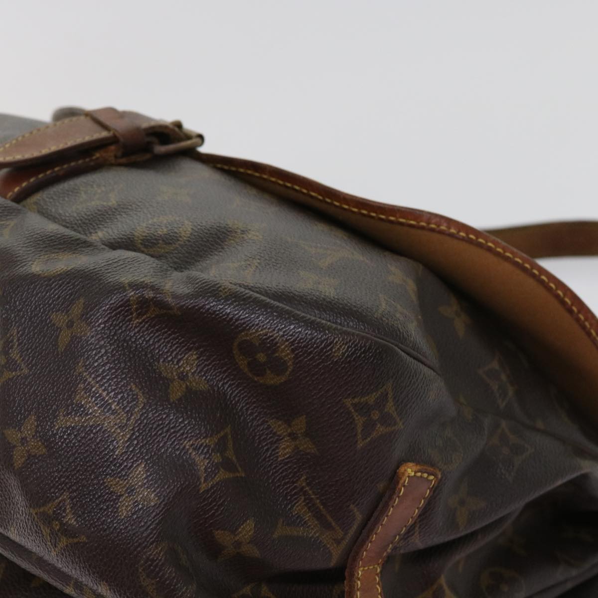 LOUIS VUITTON Monogram Saumur 35 Shoulder Bag M42254 LV bs11196