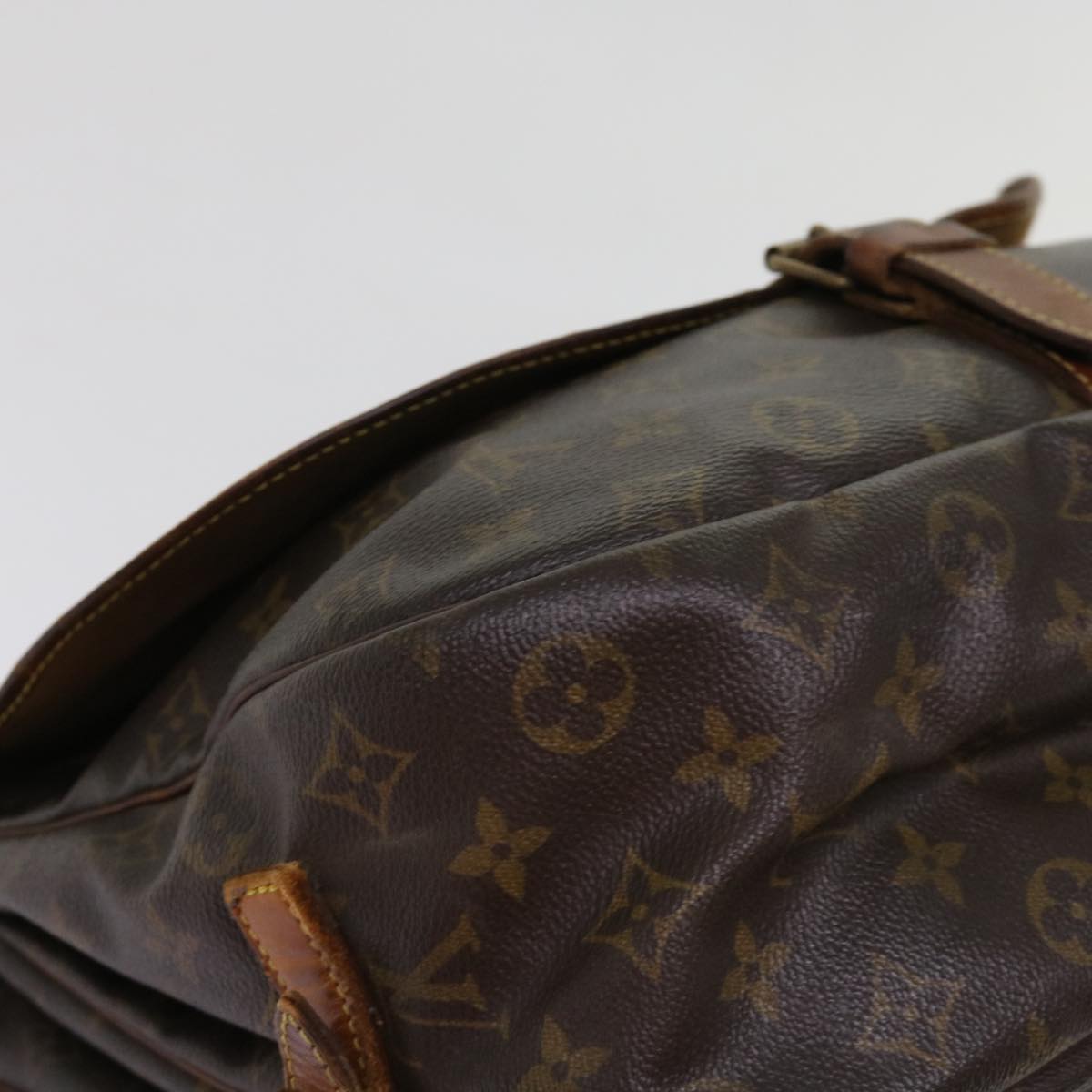 LOUIS VUITTON Monogram Saumur 35 Shoulder Bag M42254 LV bs11196