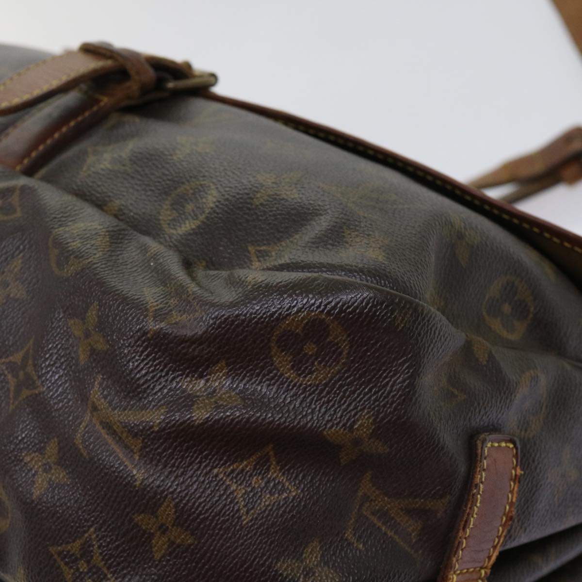 LOUIS VUITTON Monogram Saumur 35 Shoulder Bag M42254 LV bs11196