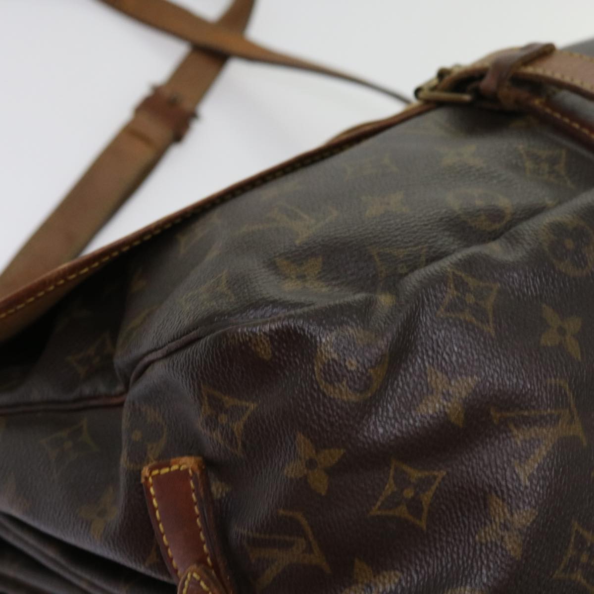 LOUIS VUITTON Monogram Saumur 35 Shoulder Bag M42254 LV bs11196