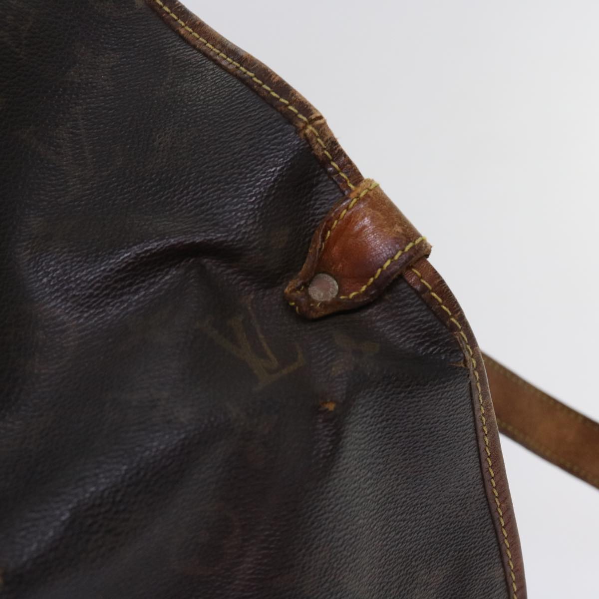 LOUIS VUITTON Monogram Saumur 35 Shoulder Bag M42254 LV bs11196
