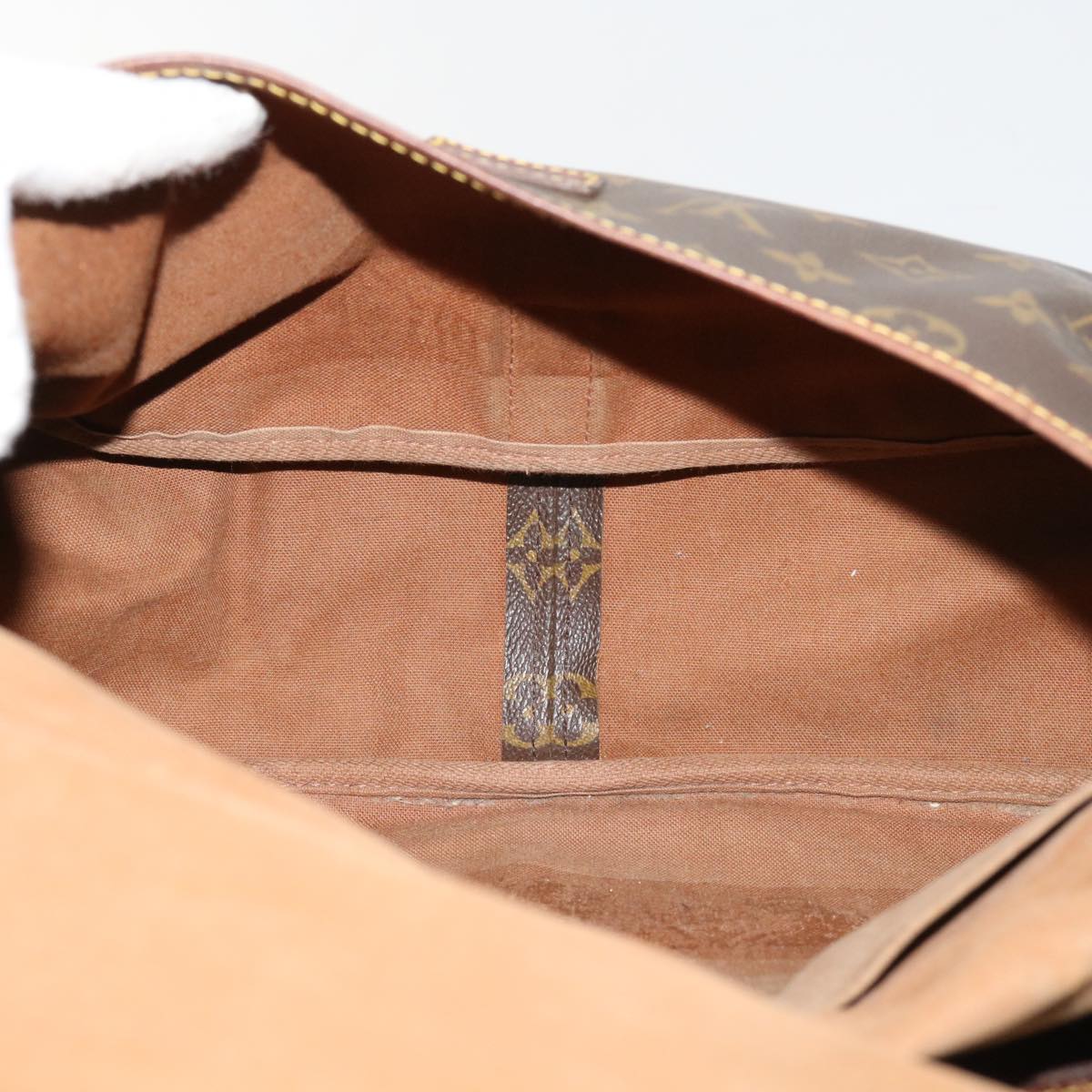 LOUIS VUITTON Monogram Saumur 35 Shoulder Bag M42254 LV bs11196
