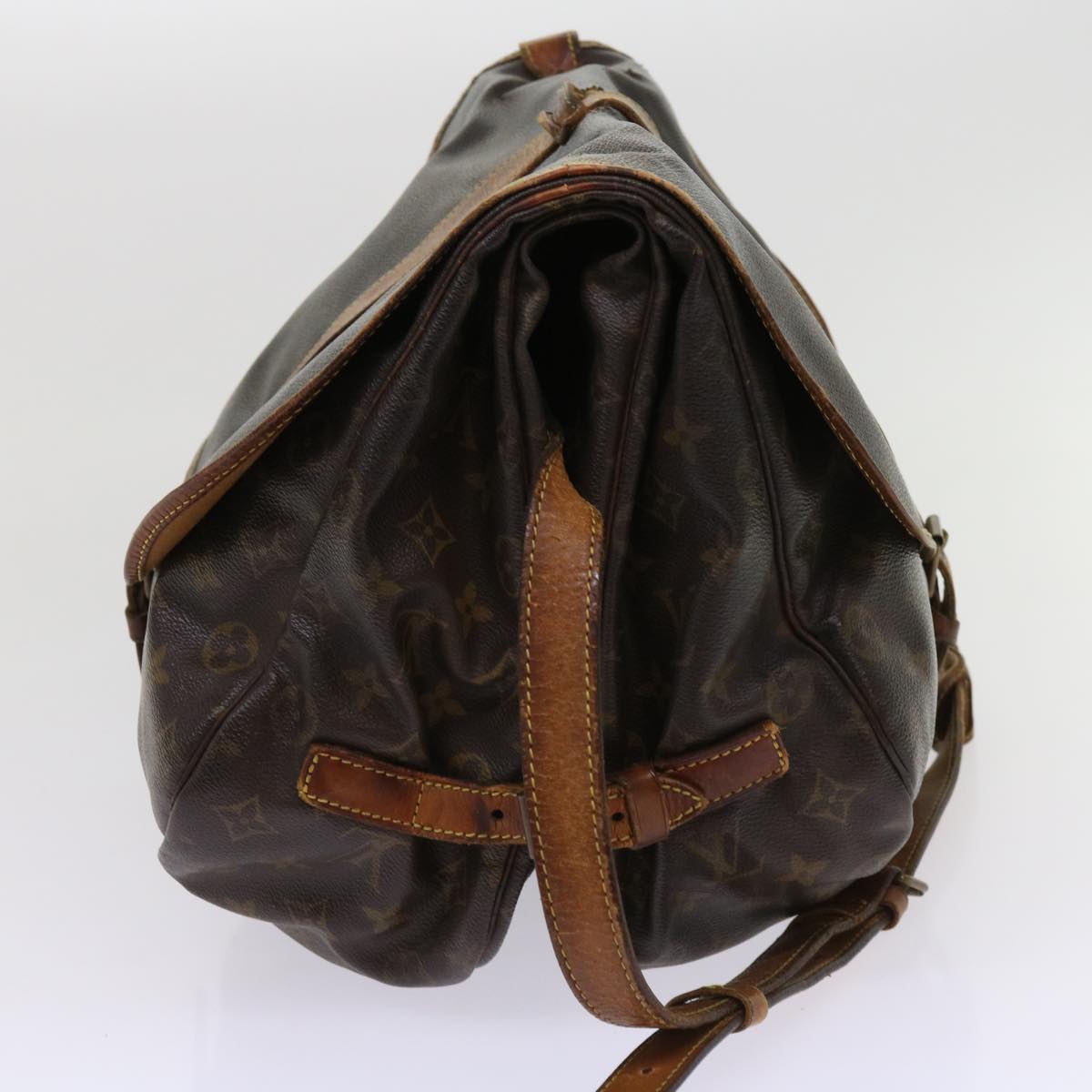 LOUIS VUITTON Monogram Saumur 35 Shoulder Bag M42254 LV bs11196