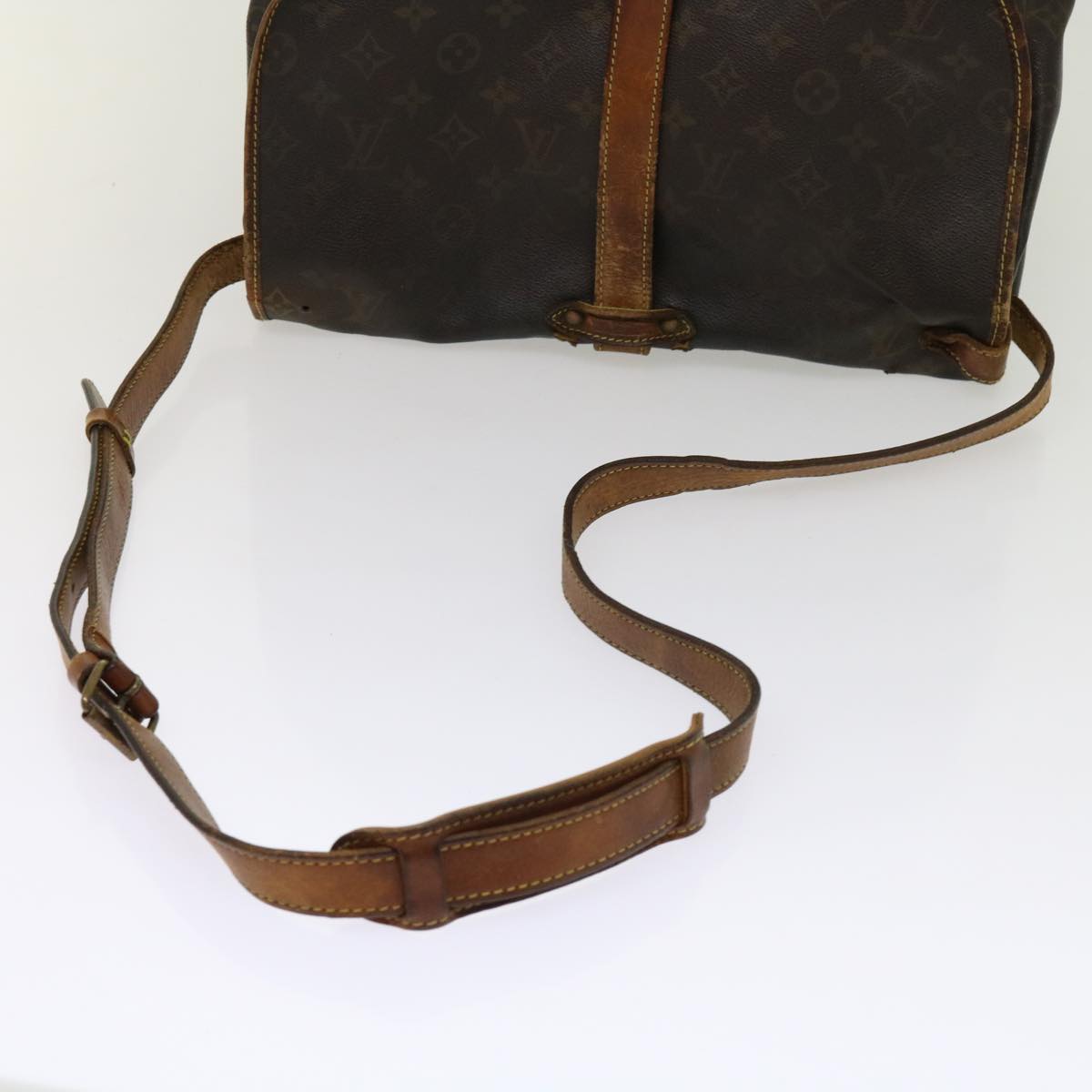 LOUIS VUITTON Monogram Saumur 35 Shoulder Bag M42254 LV bs11196