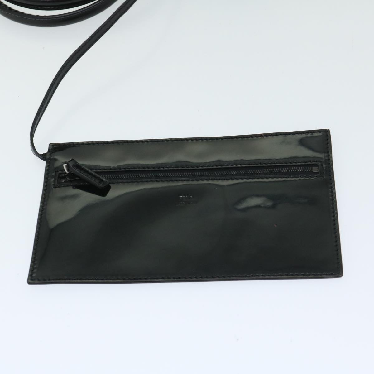 FENDI Hand Bag Wool Gray bs11233