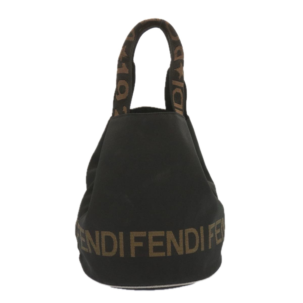 FENDI Hand Bag Canvas Black 2321 26526 098 bs11262
