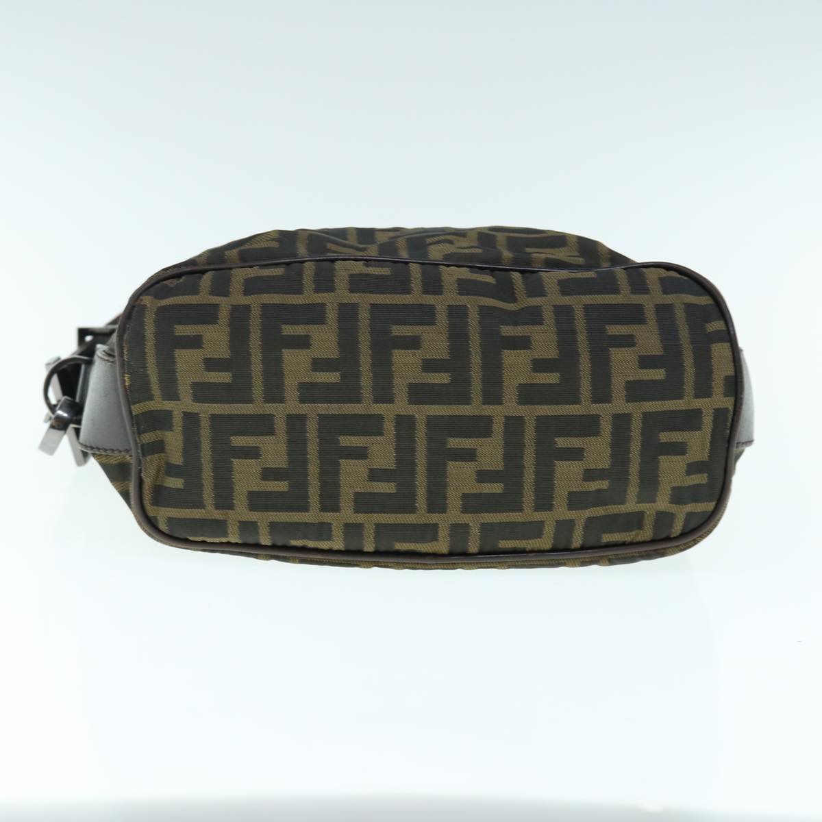 FENDI Zucca Canvas Shoulder Bag Black Brown bs11305