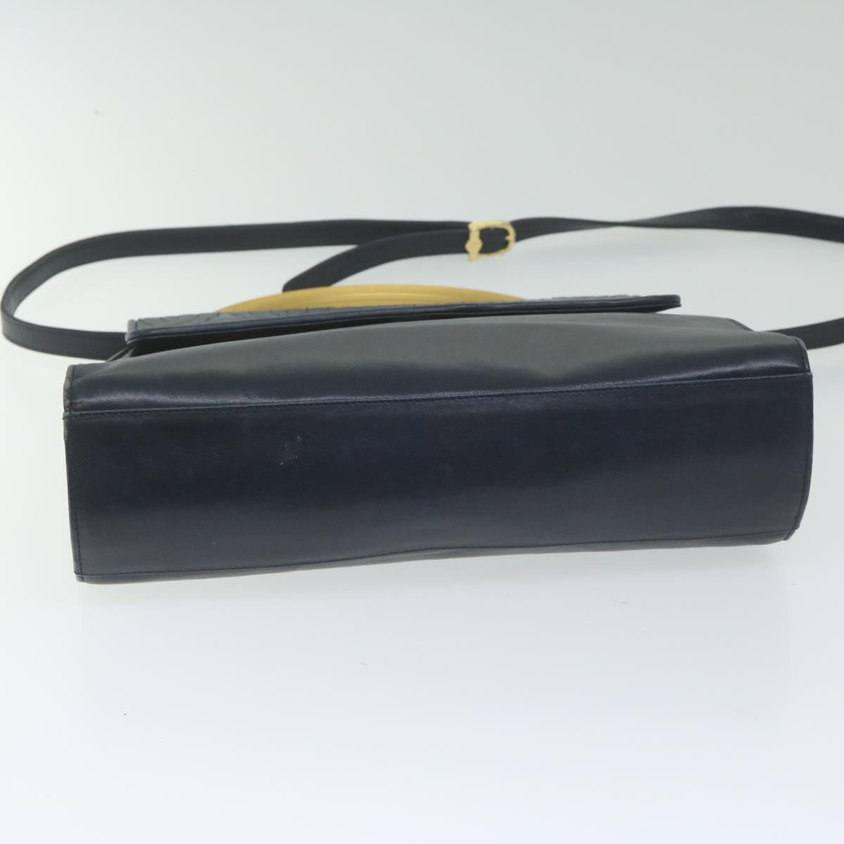FENDI Hand Bag Leather Navy bs11310