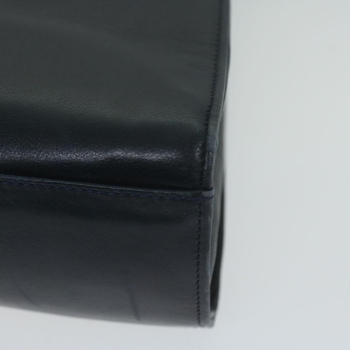 FENDI Hand Bag Leather Navy bs11310