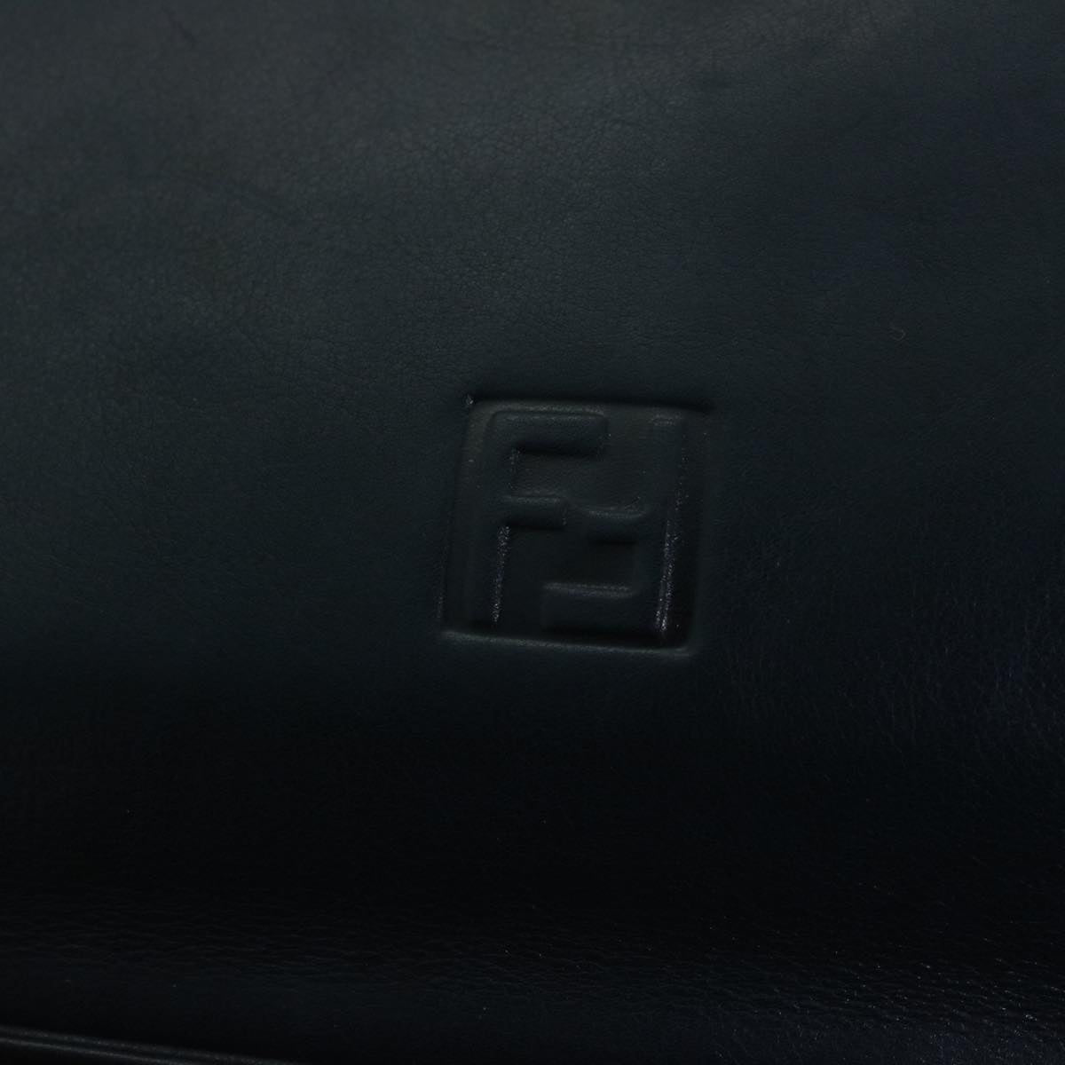 FENDI Hand Bag Leather Navy bs11310