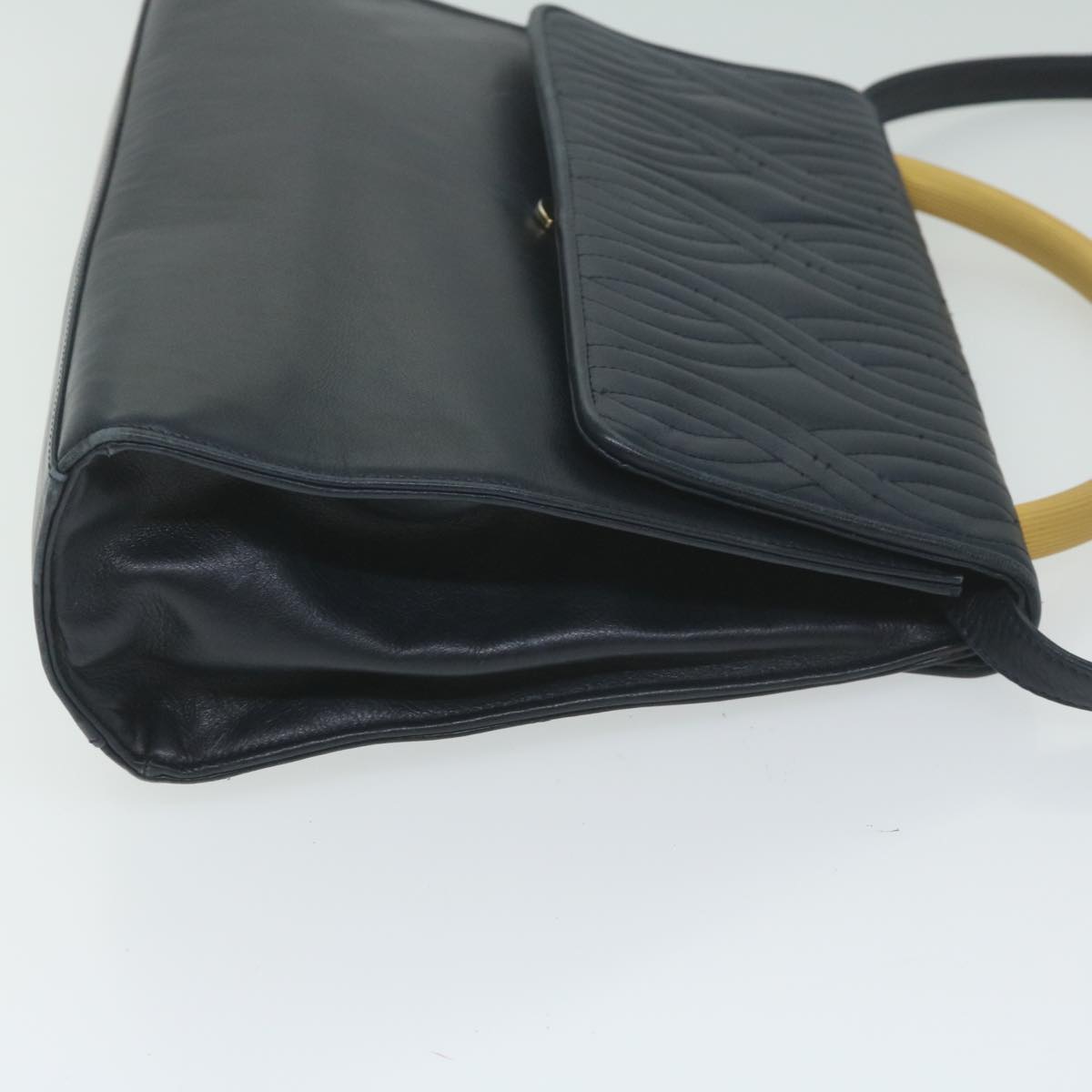 FENDI Hand Bag Leather Navy bs11310