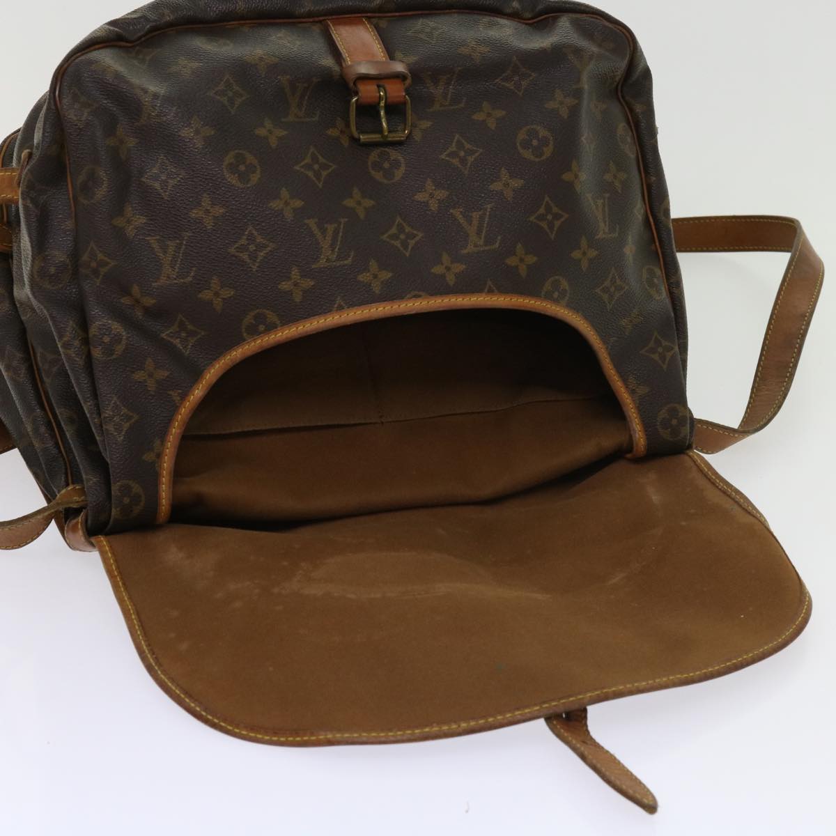 LOUIS VUITTON Monogram Saumur 35 Shoulder Bag M42254 LV bs11335