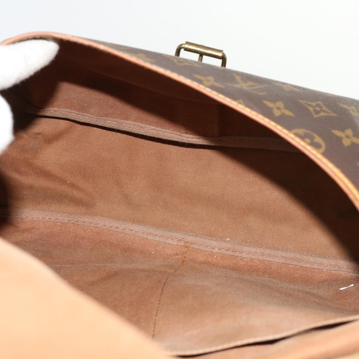 LOUIS VUITTON Monogram Saumur 35 Shoulder Bag M42254 LV bs11335