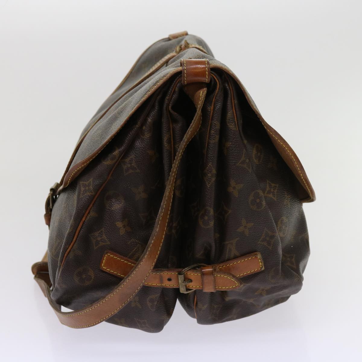 LOUIS VUITTON Monogram Saumur 35 Shoulder Bag M42254 LV bs11335