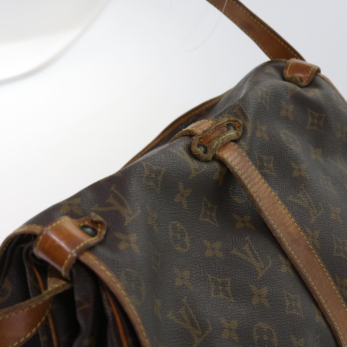 LOUIS VUITTON Monogram Saumur 35 Shoulder Bag M42254 LV bs11335