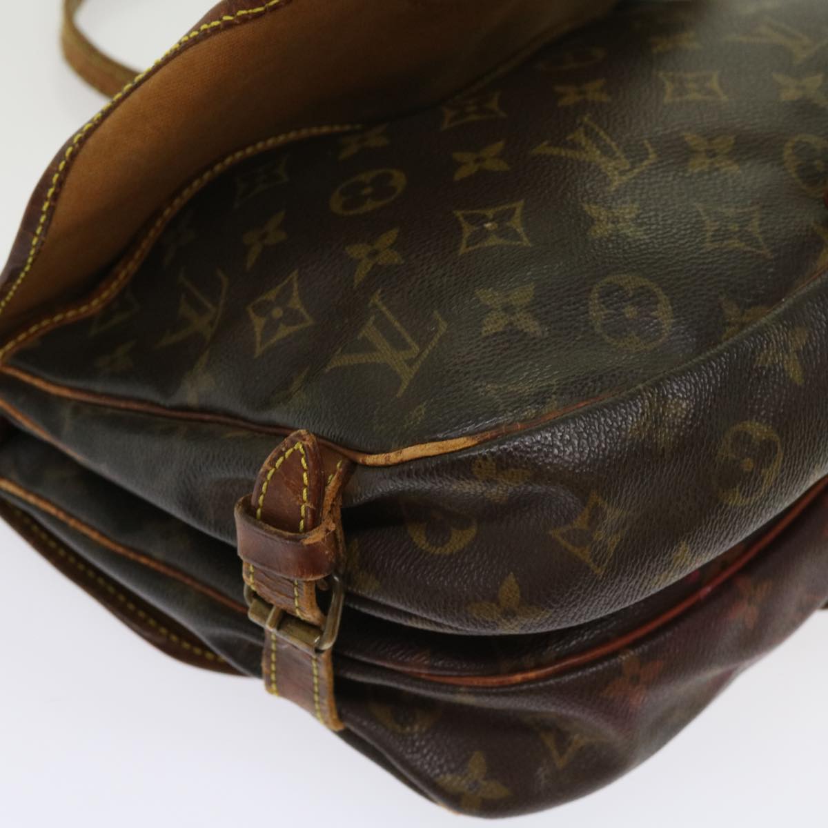 LOUIS VUITTON Monogram Saumur 30 Shoulder Bag M42256 LV bs11337