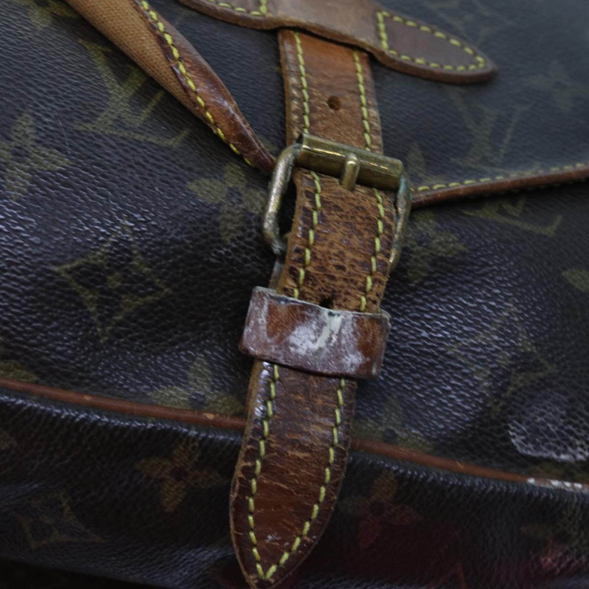 LOUIS VUITTON Monogram Saumur 30 Shoulder Bag M42256 LV bs11337