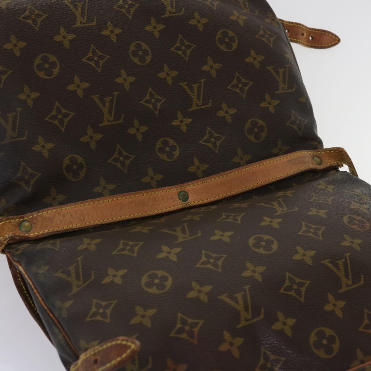 LOUIS VUITTON Monogram Saumur 30 Shoulder Bag M42256 LV bs11337