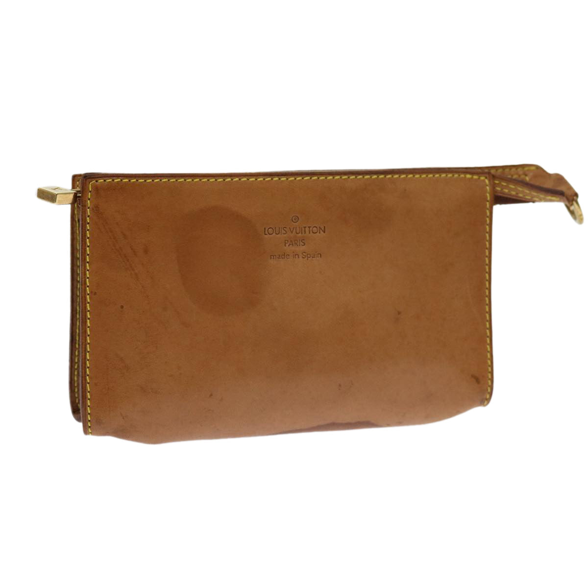 LOUIS VUITTON Nomad Leather Bucket PM Pouch Beige LV bs11355