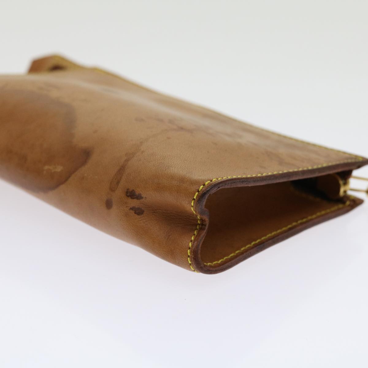 LOUIS VUITTON Nomad Leather Bucket PM Pouch Beige LV bs11355