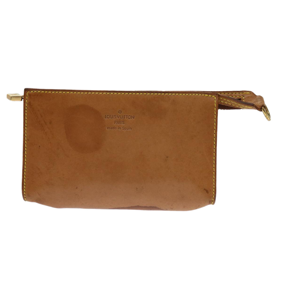 LOUIS VUITTON Nomad Leather Bucket PM Pouch Beige LV bs11355
